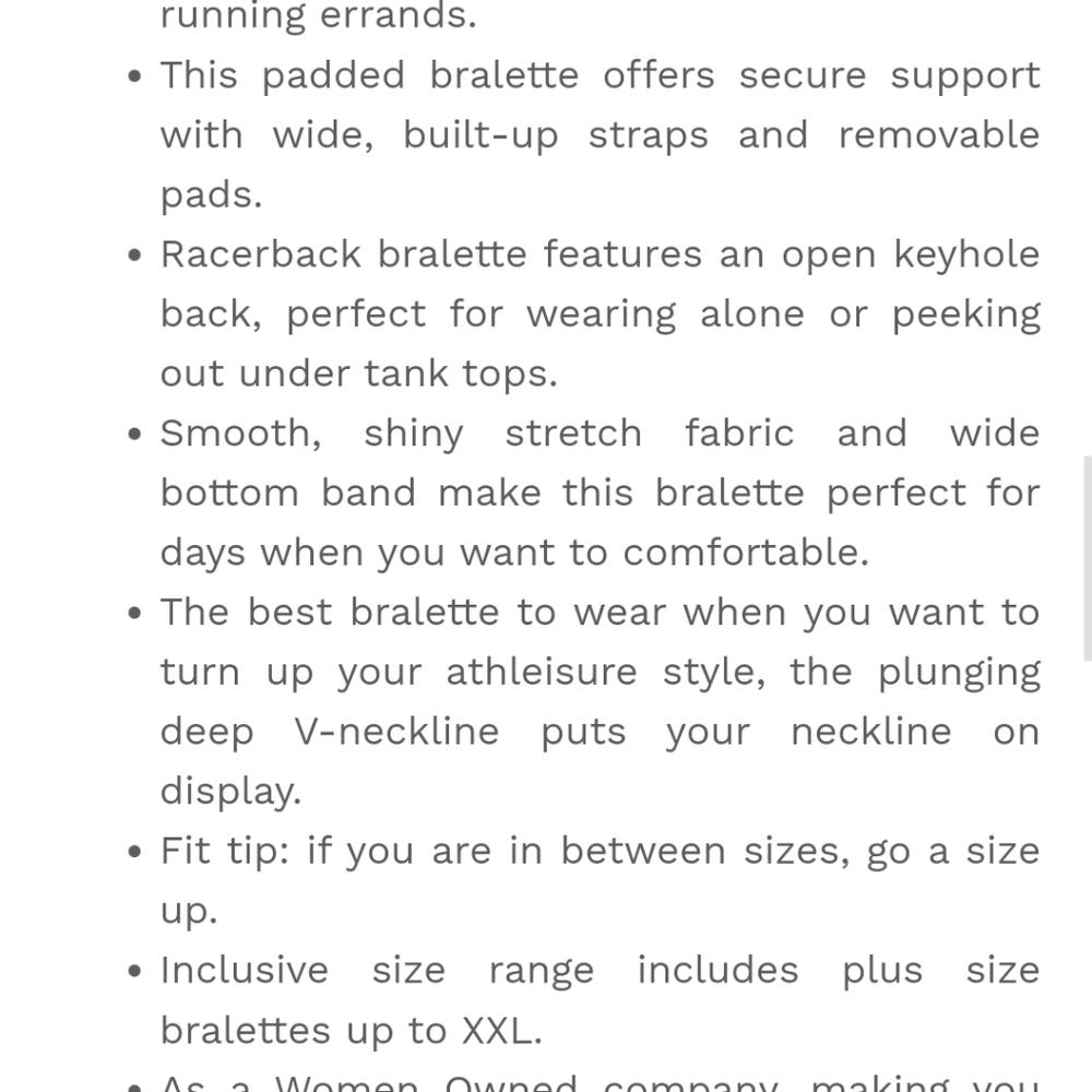2 New Bralettes Smart & Sexy, S, Cotton & Satin Racerback, pads, stretch, plunge - Picture 14 of 16